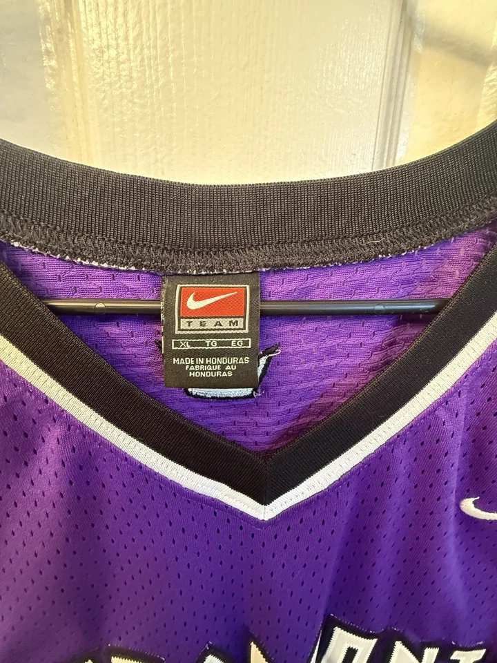 Camiseta costurada masculina vintage NBA Chris Webber Nike roxa Sacramento Kings XL +2 - Imagem 3 de 4