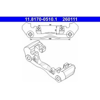 ATE 11.8170-0510.1 Halter, Bremssattel