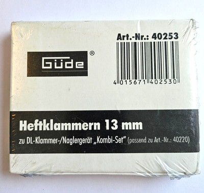 Güde Nagler-Klammern 13 mm 5,7 mm Heftklammern 2500 STK