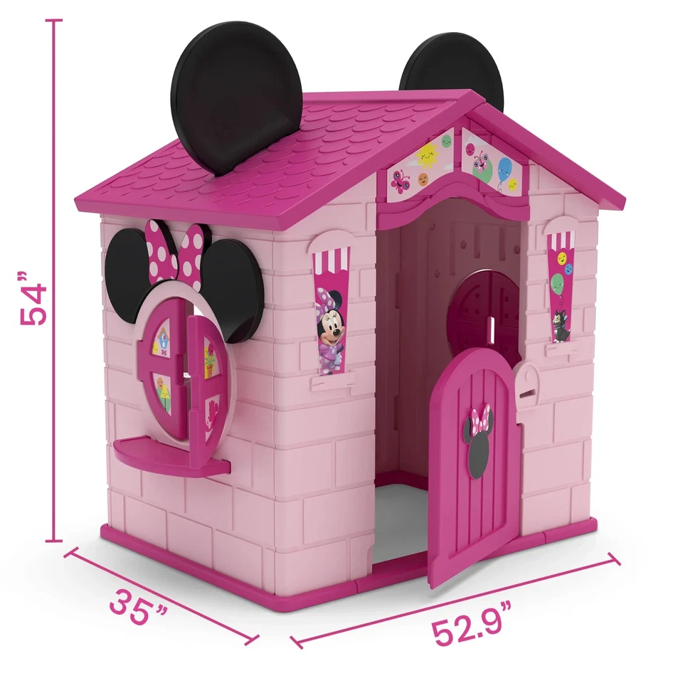 Disney Minnie Mouse Plástico Interior,Exterior Casa de Juegos con Fácil Montaje Foto 2 de 4