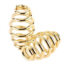 Doanas-1 Pair 3 Steel Solo Barrel Springs For Chopper Bobber Motorcycle Golden