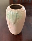 Arts & Crafts Style Leaves & Berries Matte Vase McCoy?