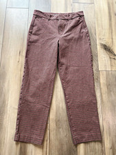 Old Navy High-Rise Pixie Straight Houndstooth Pants Pockets Stretch 10T