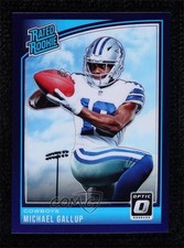 2018 Donruss Optic Rated Rookie Purple Prizm 42/50 Michael Gallup #174 0d44