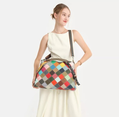 100%Genuine Leather Hobo Crossbody Shoulder Bag Women Happy England Out Of Stock - 第 3/6 張圖片