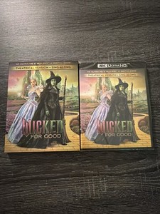 WICKED FOR GOOD 4K Ultra + BLU-RAY Slipcover NO CODE Ariana Grande