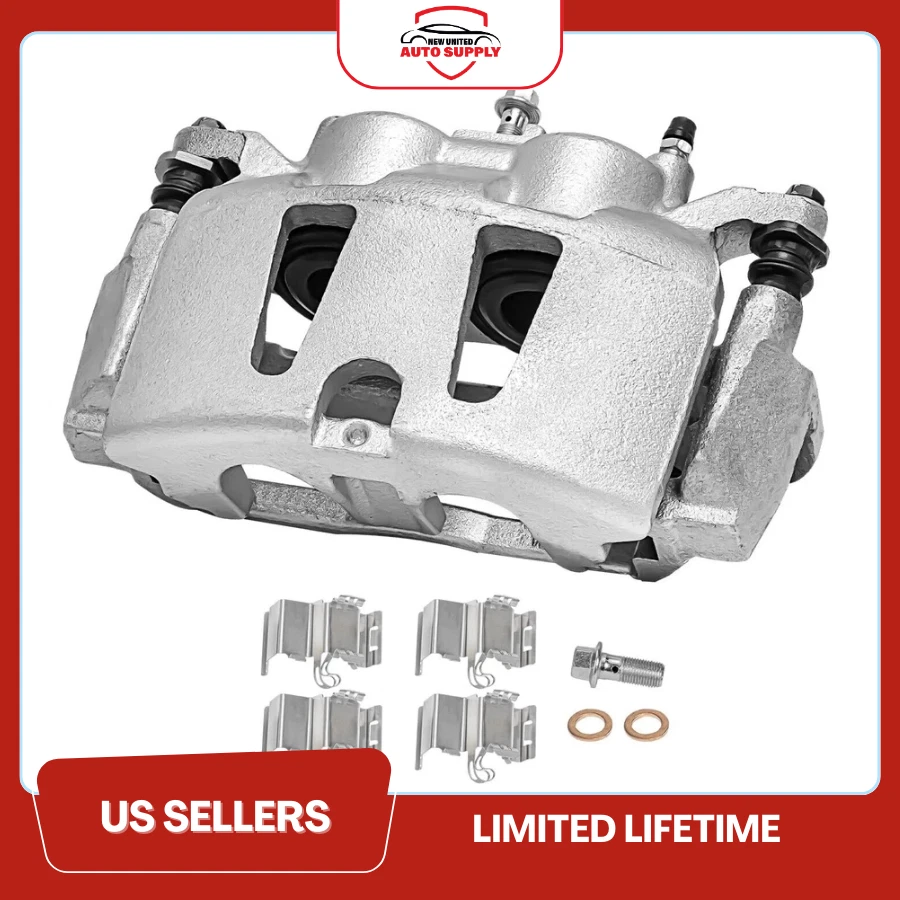 Pinza de freno delantera izquierda con soporte para Town Country Grand Caravan Routan 2013-20 Foto 2 de 3