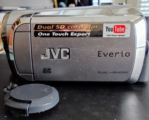 JVC GZ-MS95 SE Camcorder JVC Silber 35X Optical Zoom Vollfunktionsfähig - Bild 2 von 4