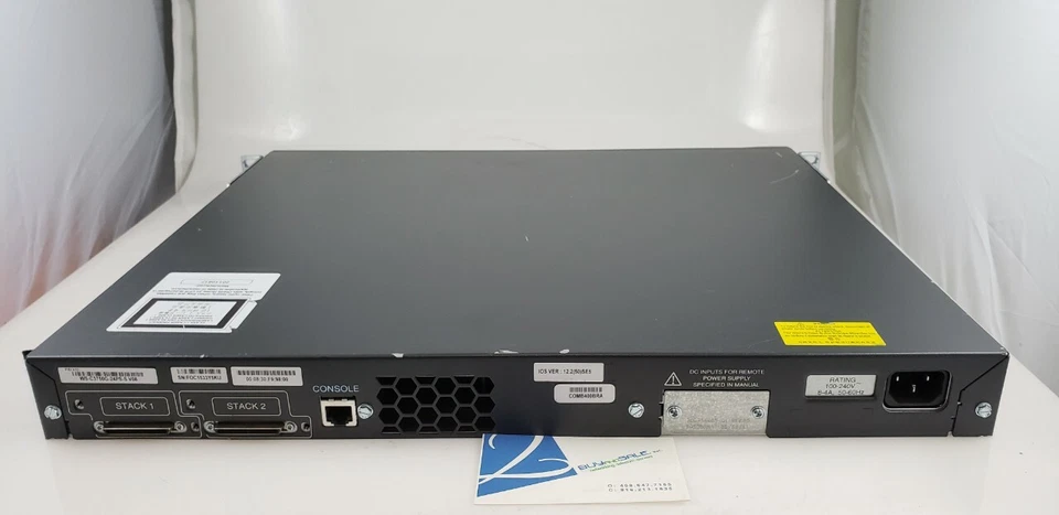 Cisco WS-C3750G-24PS-S 24-PoE Ports, 4 SFP Uplink - Image 2 of 4
