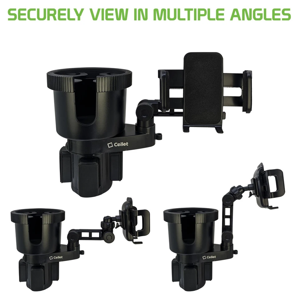 Car Cup Holder Mount, Built in Cup Holder and Gooseneck iPhone 14 13 Pro Max - Image 2 of 4