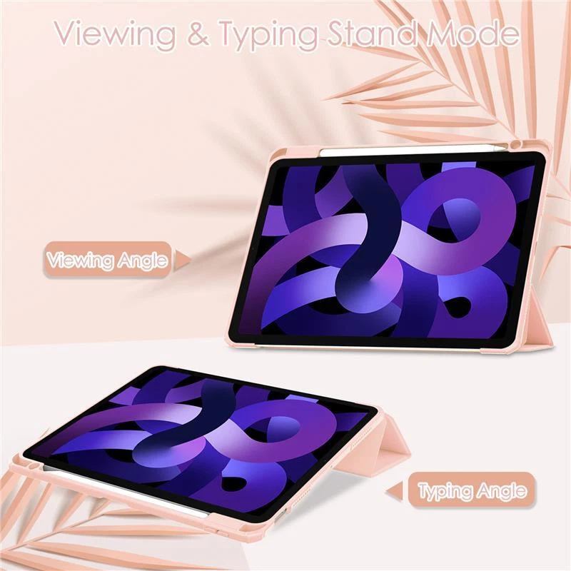 Hybrid Case for iPad Air 5th 4th 10.9 Clear Stand Shockproof Tablet Pencil Cover - Image 4 of 4