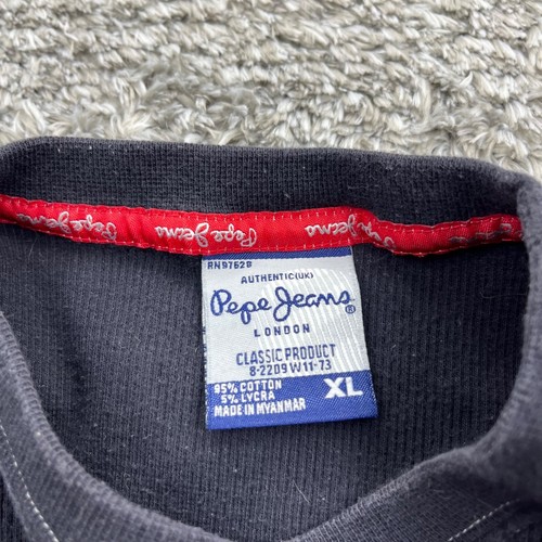 Vintage Pepe Jeans London Sweatshirt Boy Extra Large XL Thermal Sweater Pullover - Picture 6 of 10