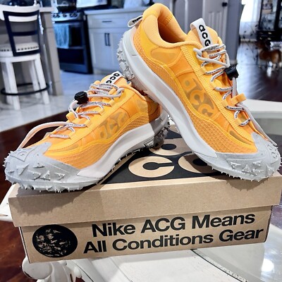 Nike ACG Mountain Fly 2 Low Laser Orange Grey Men's Sz 6US / WMN