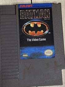 Batman The Video Game ORIGINAL NINTENDO NES GAME Clean Tested WORKING Authentic