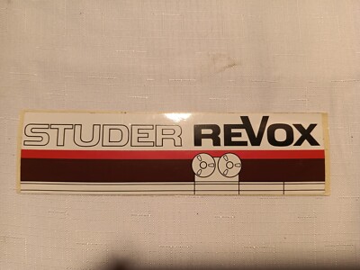 Studer ReVox Decal Sticker