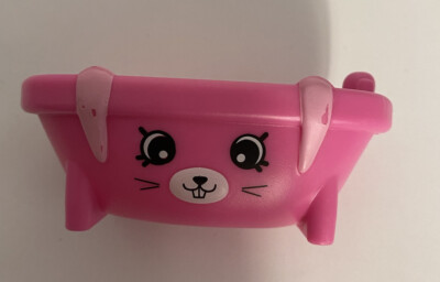 BATHTUB miniature doll house furniture kids BATHROOM pink rabbit