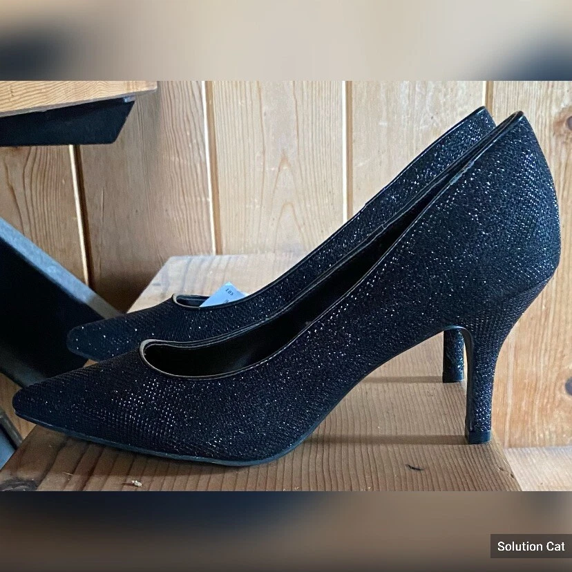 navy blue sparkly heels