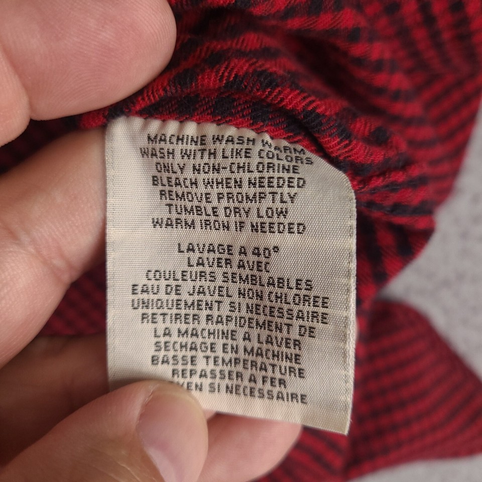 Ralph Lauren Denim & Supply Shirt Womens Medium Red Black Plaid Roll