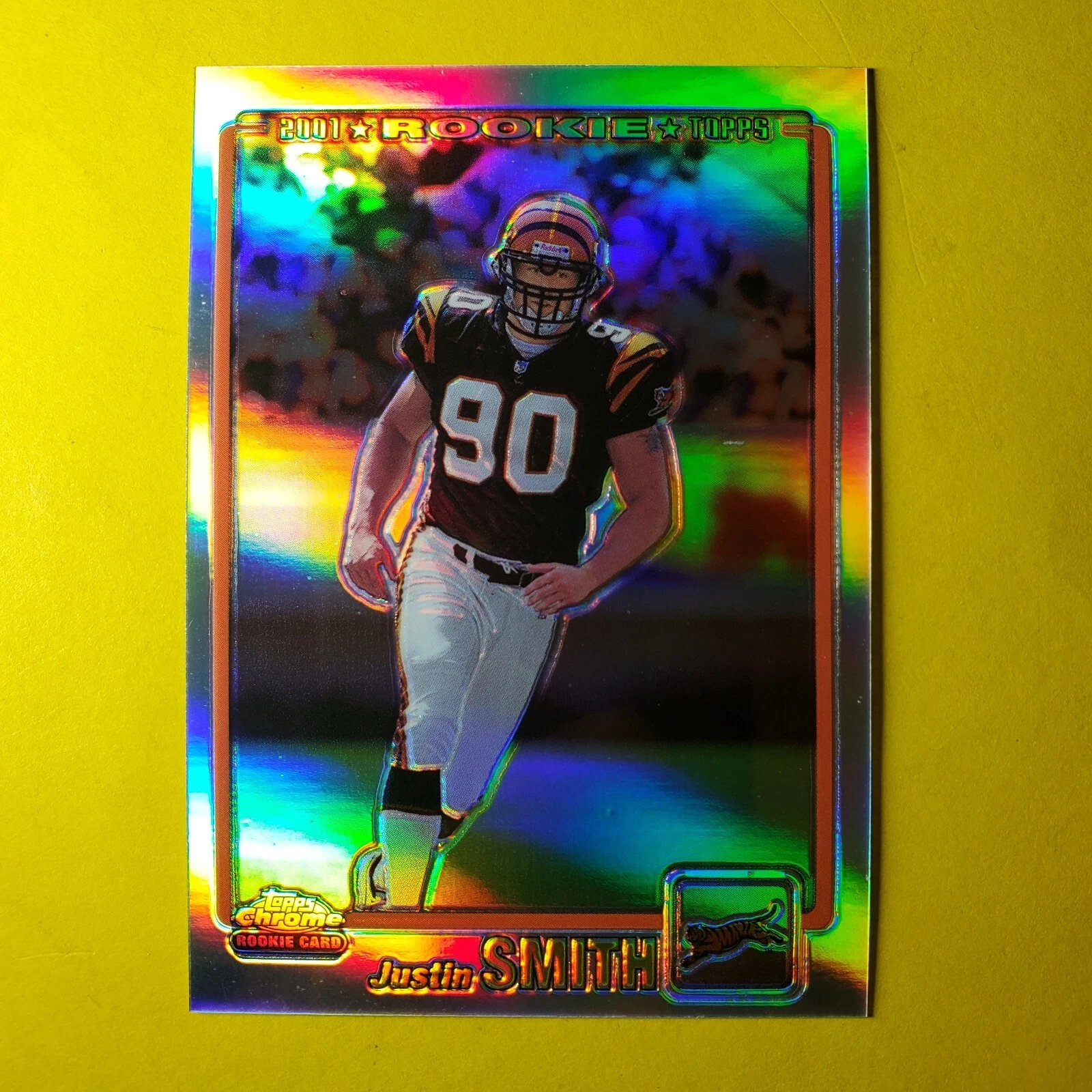 JUSTIN SMITH 889/999 ROOKIE REFRACTOR #277 SF 49ers - MISSOURI 2001 TOPPS CHROME