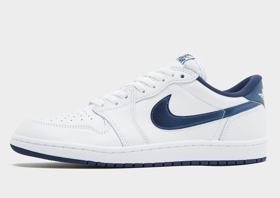 Nike Air Jordan 1 Low Retro '85 Metallic Navy White FB9933 Nike Air Jordan 1 Low Retro '85 Metallic Navy White FB9933