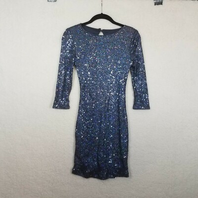 short sparkly blue dresses Royal Blue Sequin Bodycon Homecoming Dress Short Prom Dress PD459 Custom Size / Royal Blue main image 0