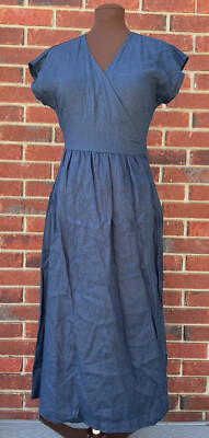 chinese dress ladies Linen Midi Dress coffee main image 1