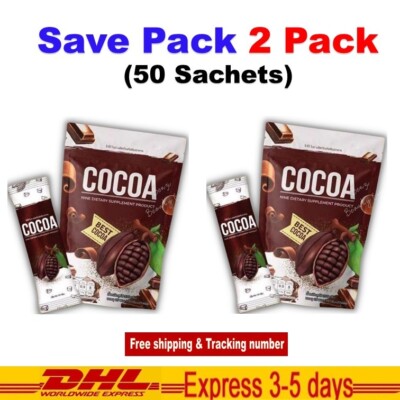 2x Nine Cocoa Instant Powder Mix Slimming Detox Control Hunger Help Excretion