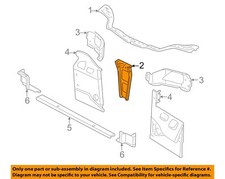 CHRYSLER OEM 00-05 Soporte Radiador Neón Soporte Centro Soporte 4783465