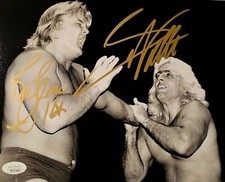 Ric Flair & Greg Valentine Signed WWE 8x10 Photo The Hammer WCW NWA  JSA COA