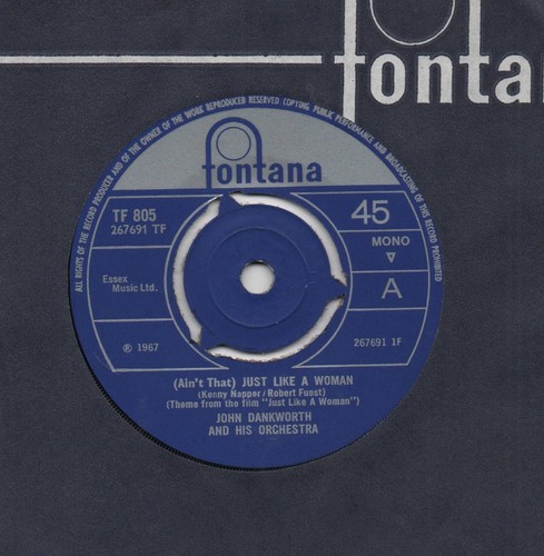 JOHN DANKWORTH (ain't that ) just like a woman*accident 1967 UK FONTANA 7" 45 - Picture 2 of 4