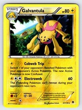 Galvantula 27/119 2014 Phantom Forces Pokemon Card TCG Reverse Holo Rare - Vlp