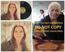 Judy Collins signed Recollections album vinyl record COA exact proof autographed