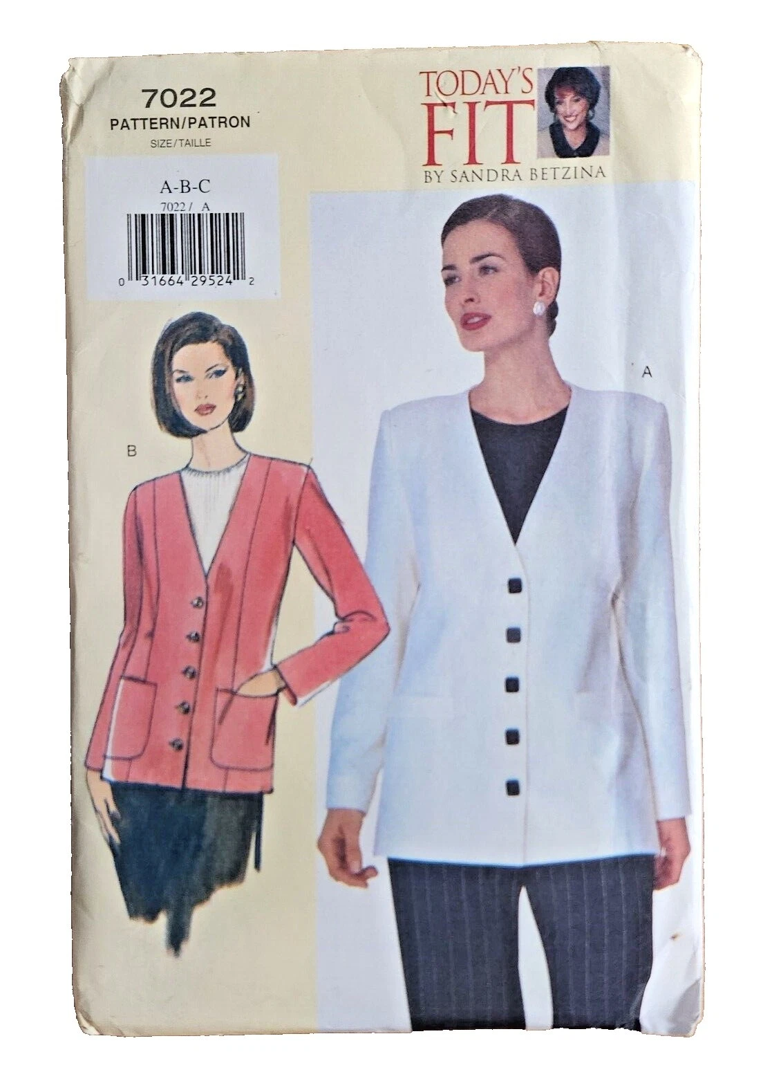 Abrigo/Chaqueta Talla Grande Patrones de Costura