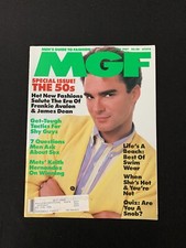 MGF MEN’S GUIDE TO FASHION MAGAZINE May 1987 Frankie Avalon James Dean