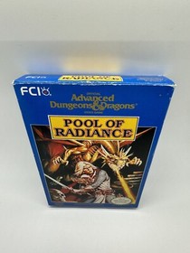 Advanced Dungeons & Dragons Pool of Radiance Nintendo NES Complete CIB W Inserts