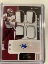 KELLEN MOND AUTOGRAPHED QUAD JERSEY SP CARD #/99 PANINI ONE ROOKIE CARD AGGIES !