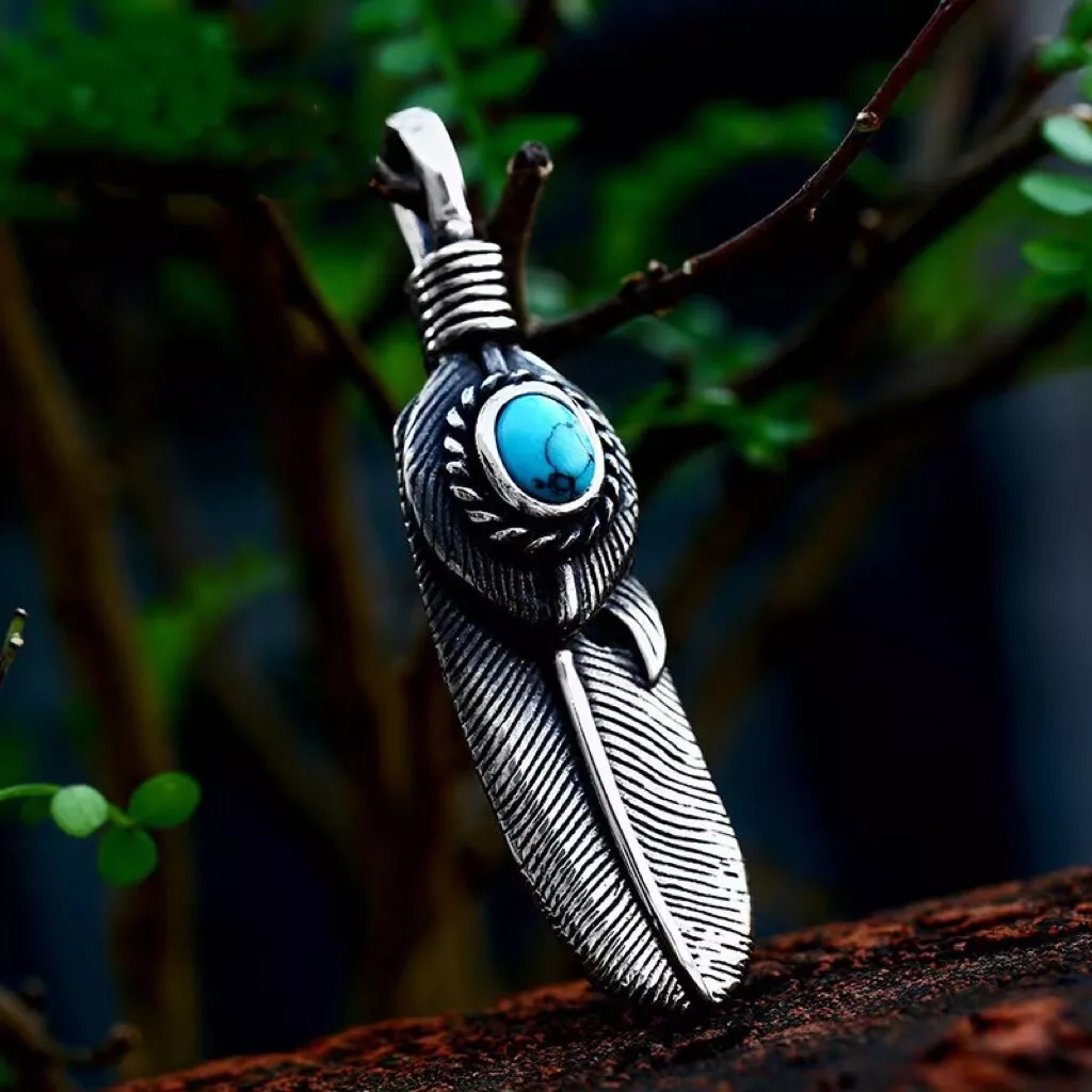 Mens turquoise jewelry necklaces sale