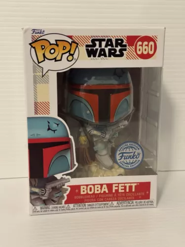 Funko POP! Star Wars: Disney 100 Retro Reimagined Boba Fett Figure #660