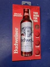 Budweiser Aluminum Bottle Wireless Bluetooth Portable Speaker NEW