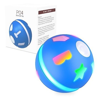 BENTOPAL Interactive Dog Toy Wicked Ball for Indoor Cats/Dogs with Motion Act...