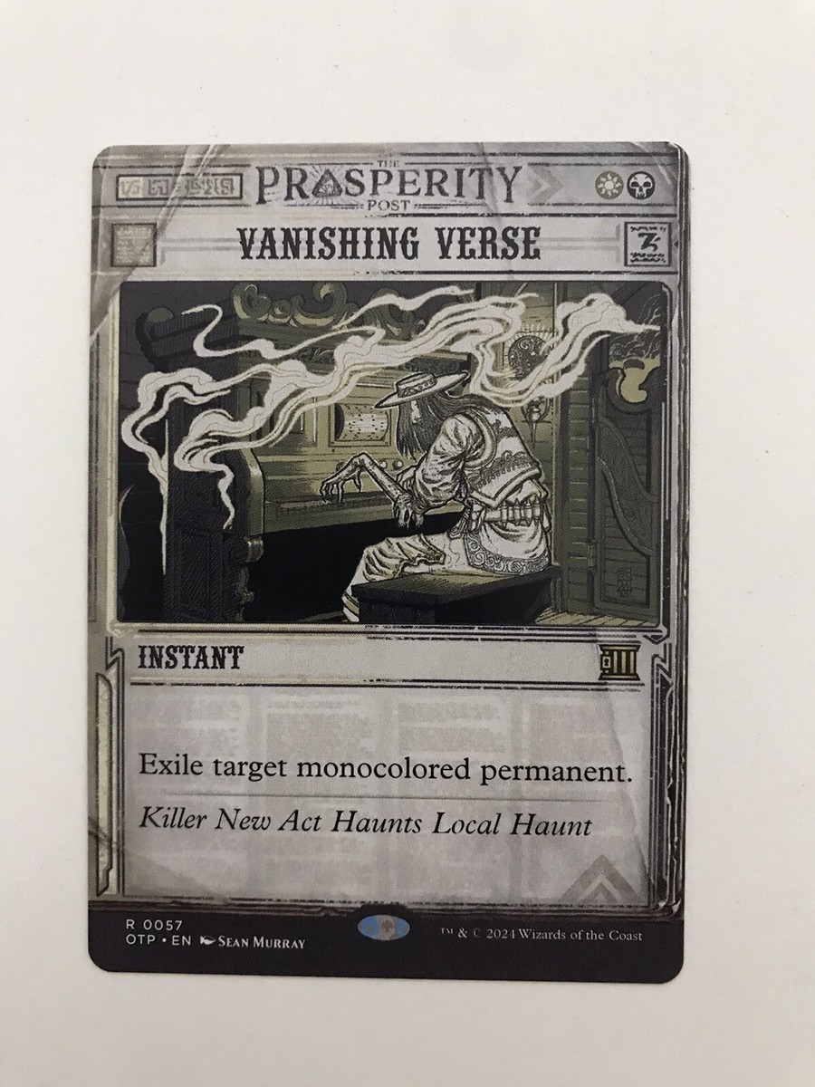 vanishing mtg card Vanishing Verse Showcase MTG Magic the Gathering Card NM Near Mint OTP