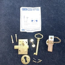 National Lock Warded Barrel Key Door/Drawer Lock C8826 Plus Wood Closure, Parts