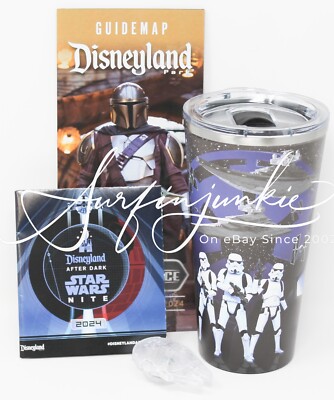 Disneyland Star Wars Stainless Steel Mug Cup Millennium Falcon Glow Cube 4 Piece