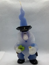 Vintage Northern Lights Candle Wee Wizard Police Officer Coffee Donut 7” Rare