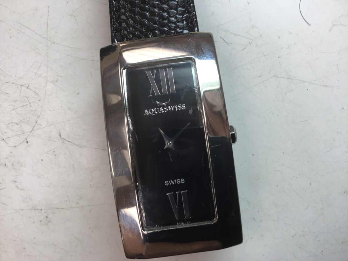 STAINLESS STEEL AQUASWISS WATCH M-9661M QUARTZ