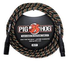 Pig Hog PHM20RAS Vintage Mic Cable 20ft Rasta