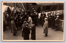 1936 HAPAG-Lloyd Ship Passengers Southern Cruise RPPC Vintage Postcard