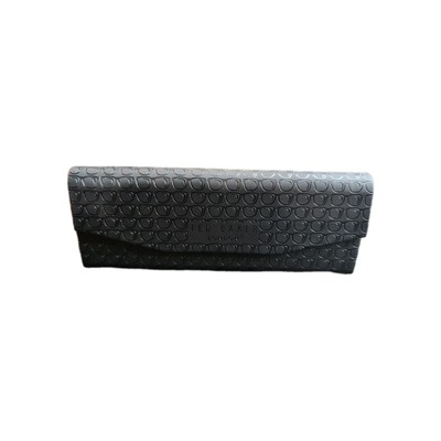 Ted Baker Glasses/Sunglass Case - Black Leather (547) Triangular