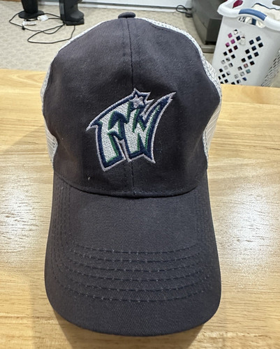 Fort Wayne Wizards Trucker Hat Black/White Solid Mesh Back Adjustable One Size