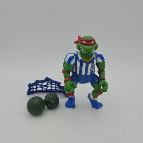 TMNT Action Figures Vintage SHELL KICKIN' RAPH Used COMPLETE 1991